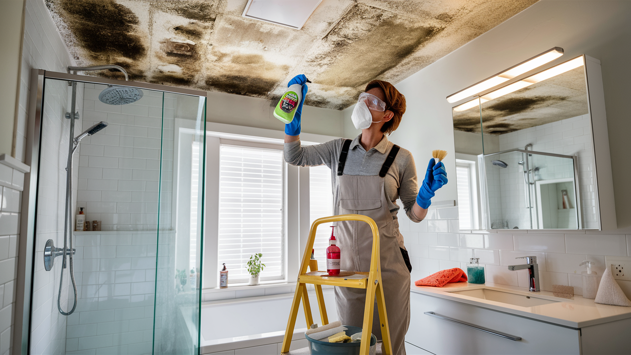 mold removal from bathroom ceiling