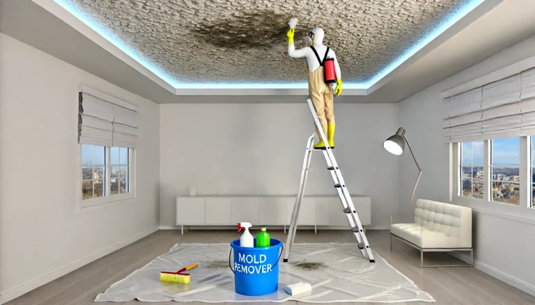 mold on popcorn ceiling