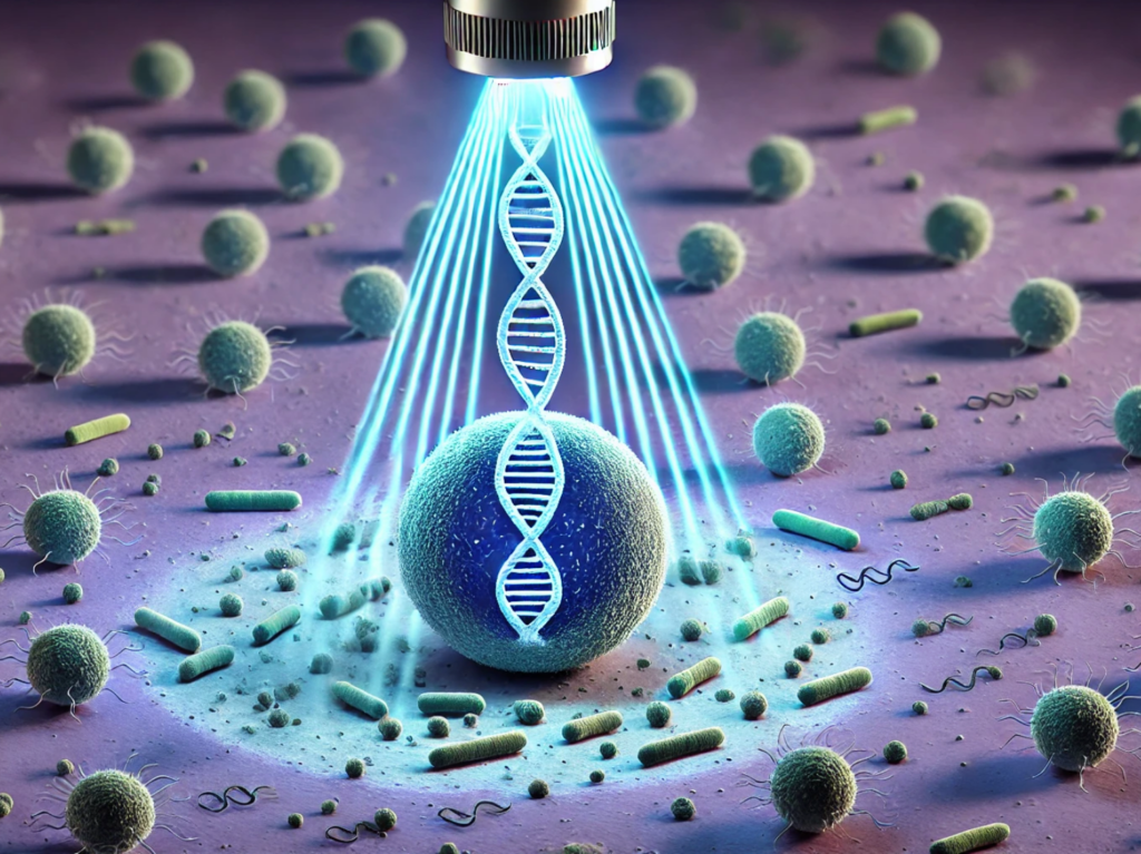 uv light penetrating dna of microorganisms